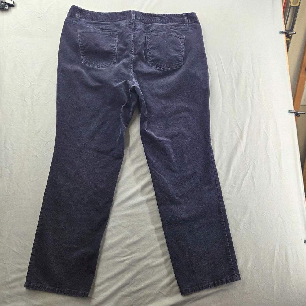 Talbots Women's 18WP Petite Heritage Corduroy Pants Blue Red 2 Pant Lot - Picture 15 of 16